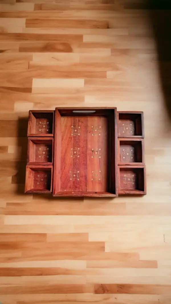 Wood Compartment Organizer
