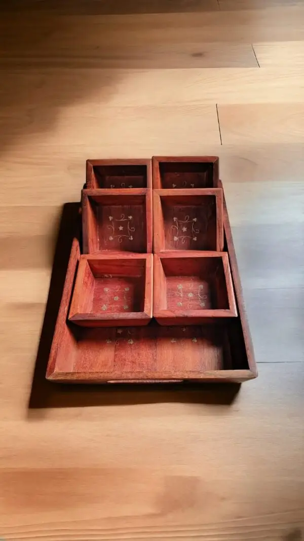 Wood Compartment Organizer